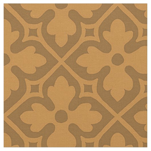 Tissu Quatrefoils gothiques, Caramel brûlé (Fermer)