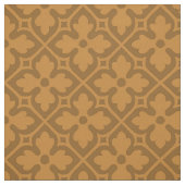 Tissu Quatrefoils gothiques, Caramel brûlé (Échantillon)