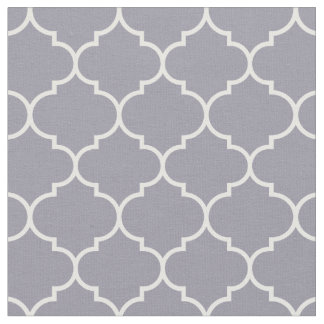 Tissu Quatrefol marocain Lilac Gris et Blanc