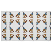 Tissu Queue du roi en blanc (Fat Quarter)