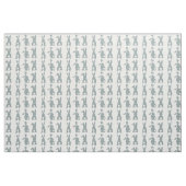 Tissu - Queue touffue blanche (Fat Quarter)