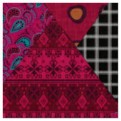 Tissu Quilt de patchwork boho ethno abstrait sans coutur (Fermer)