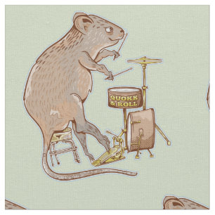Tissu Quokka Jouer des tambours