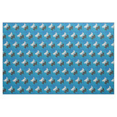 Tissu Rabbit d'ombre sur bleu (Fat Quarter)