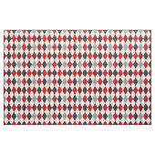 Tissu Raider Red & Black Jacquard Motif Fabric (Fat Quarter)