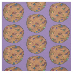 Tissu Rainbow Chocolate Chip Cookies Fabric