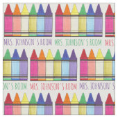 Tissu Rainbow Crayons Artist Art Enseignant (Fermer)
