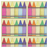 Tissu Rainbow Crayons École Enseignant Art Fournitures C (Fermer)