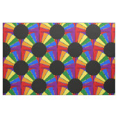 Tissu RAINBOW FLAG BUTTON RAYS + votre backgr. & idées (Fat Quarter)