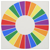 Tissu RAINBOW FLAG BUTTON RAYS + votre backgr. & idées (Échantillon)