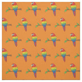 Tissu Rainbow Macaw Parrots mignons Oiseaux (Échantillon)
