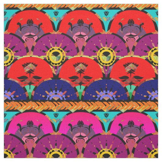 Tissu Rainbow Ombre | Soleil de Boho (Échantillon)