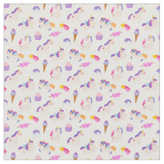 Tissu Rainbow Unicorn Dreams Fabric