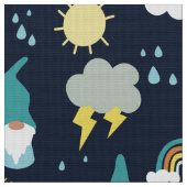 Tissu Rainy Day Gnomes Rainbow Kids (Fermer)