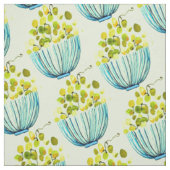 Tissu raisin aquarelle art fruit (Échantillon)