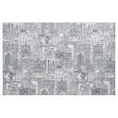 Tissu Raleigh NC toile bleue (Fat Quarter)
