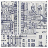 Tissu Raleigh NC toile bleue (Fermer)