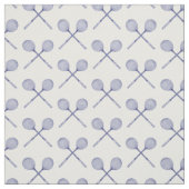 Tissu Raquettes de squash croisées bleues (Échantillon)