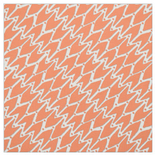 Tissu Rashmi ikat tangerine blanche