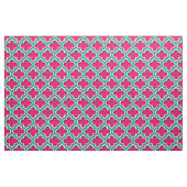 Tissu Raspberry Teal White Moroccan (Fat Quarter)