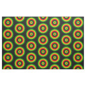 Tissu Rasta Red Yellow Green Tie Dye Circles Pattern (Fat Quarter)