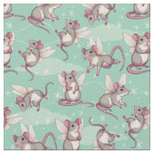 Tissu Rats de fée Whimsical - bleu (Fermer)