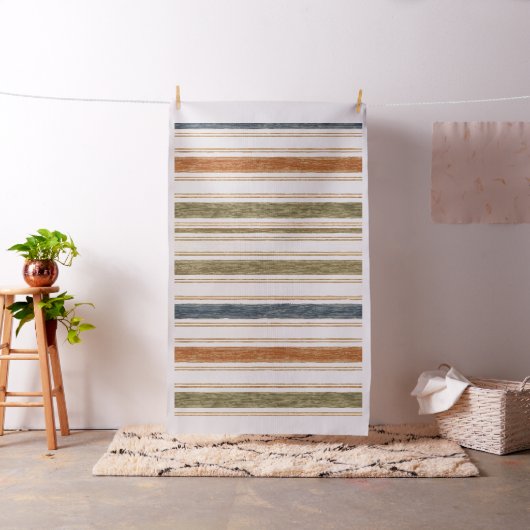 Tissu rayé aquarelle rustique (In Situ)
