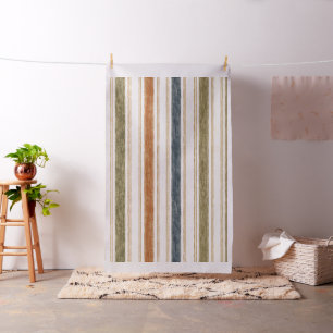 Tissu rayé aquarelle rustique