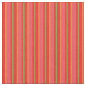Tissu rayé chic rouge coquelicots (Fermer)