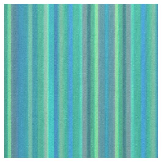Tissu rayé côtier de vert bleu d'aquarelle (Fermer)