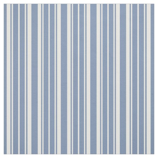 Tissu rayé de coutil de bleu et de blanc d'indigo (Échantillon)
