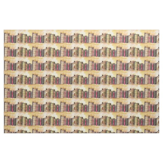 Tissu rayé de livres anciens (Fat Quarter)