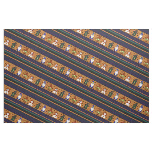 Tissu rayé Gnome-o-Ween