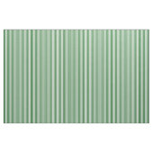 Tissu rayé vert et blanc de métier (Yard)