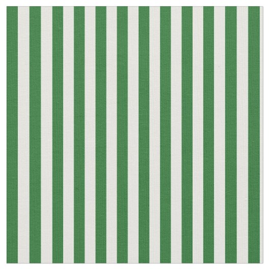 Tissu rayé vert et blanc de métier (Fermer)