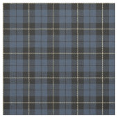 Tissu Rayure blanche/noire plaid bleu/gris (Échantillon)