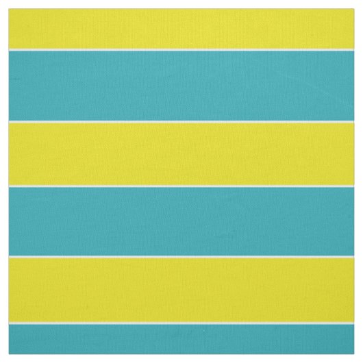 Tissu Rayure bleue et jaune d'amusement d'été (Échantillon)