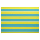 Tissu Rayure bleue et jaune d'amusement d'été (Fat Quarter)