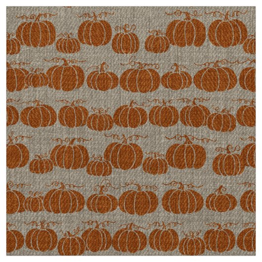 Tissu Rayure de chemin de citrouille - Orange (Échantillon)
