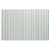 Tissu Rayure de golf festonnée Prépa - Rose & Vert (Yard)
