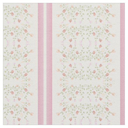 Tissu Rayure florale décorative (Fermer)