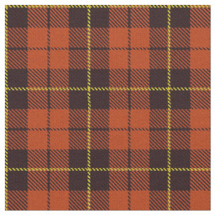 Tissu Rayure jaune et noire de plaid orange d'Autum
