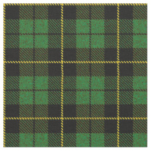 Tissu Rayure jaune/noire de plaid de vert sauge