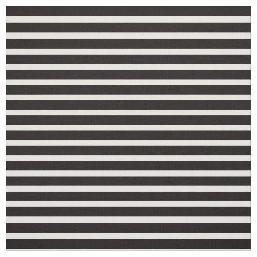 Tissu Rayure noire et blanche simple classique (Échantillon)
