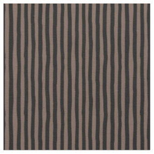Tissu Rayures bancales marron clair et noir