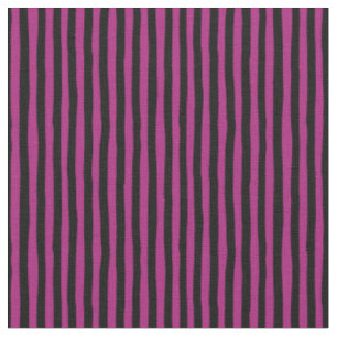 Tissu Rayures bancales rose et noir