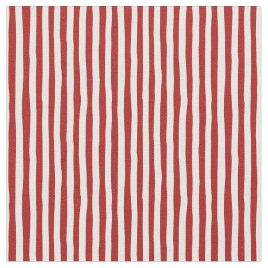 Tissu Rayures bancales rouges et blanches (Fermer)