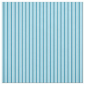 Tissu rayures bleu clair, sarcelle et blanc (Échantillon)