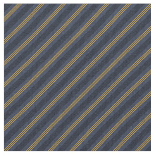 Tissu Rayures bleu foncé et or (Fermer)