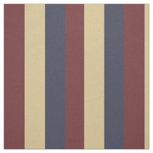 Tissu Rayures bleues crèmes rouges de palette de cru